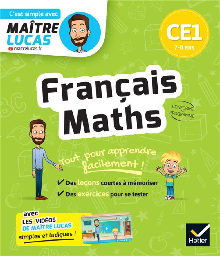 FRANCAIS ET MATHS CE1 - CAHIER DE REVISION ET D-ENTRAINEMENT - ROUGEL/HOUDINET - HATIER SCOLAIRE