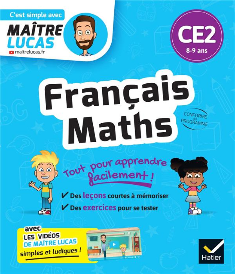 FRANCAIS ET MATHS CE2 - CAHIER DE REVISION ET D-ENTRAINEMENT - IDIARD BENEDICTE - HATIER SCOLAIRE