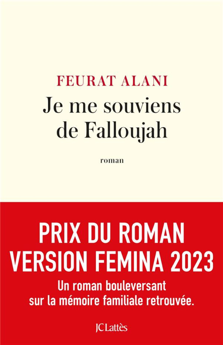 JE ME SOUVIENS DE FALLOUJAH - ALANI FEURAT - CERF