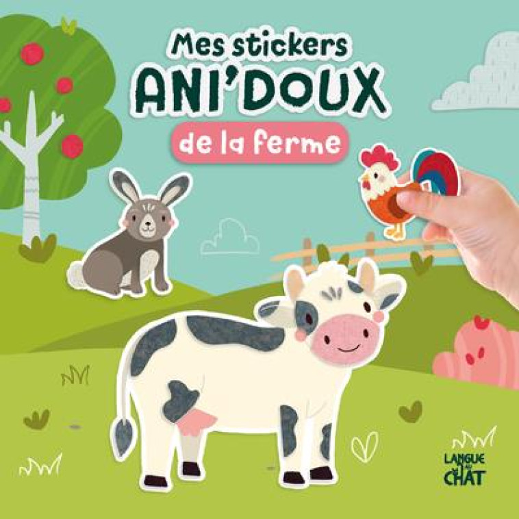 MES STICKERS ANI-DOUX DE LA FERME - PILLOW/COLLECTIF - LANGUE AU CHAT