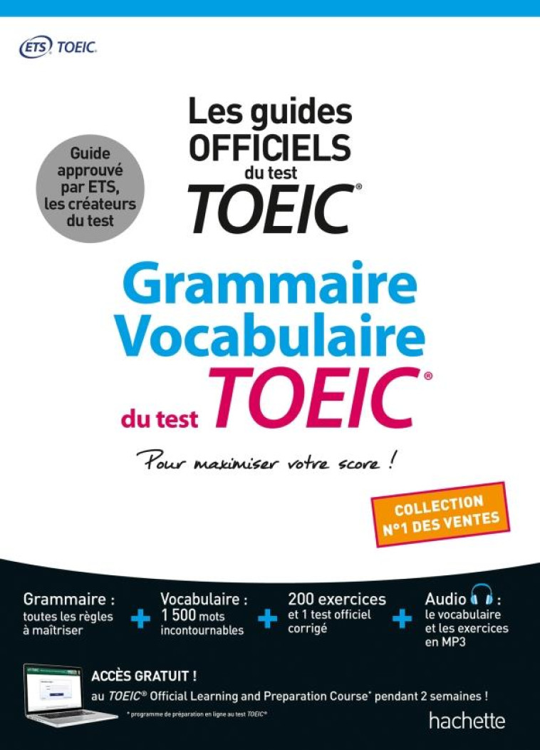 GRAMMAIRE - VOCABULAIRE TOEIC  (CONFORME AU NOUVEAU TEST TOEIC ) - ETS/HARVEY/LANGNER - HACHETTE