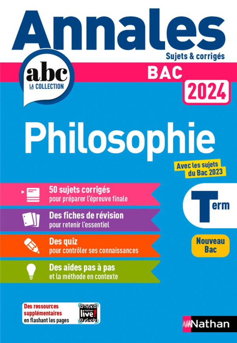 ANNALES BAC PHILO 2024 - DOROZOI/VANHOUTTE - CLE INTERNAT