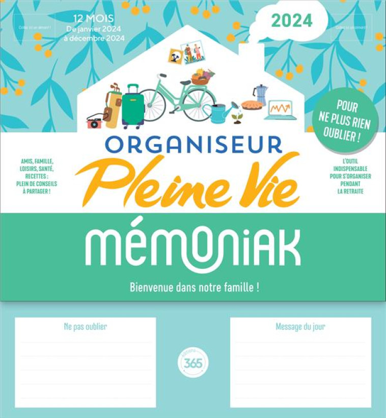 ORGANISEUR PLEINE VIE MEMONIAK 2024 - PLEINE VIE - NC