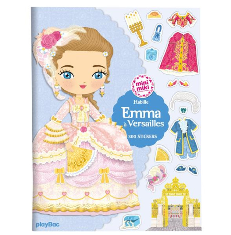 MINIMIKI - CAHIER DE STICKERS - EMMA A VERSAILLES - CAMEL JULIE - PRISMA