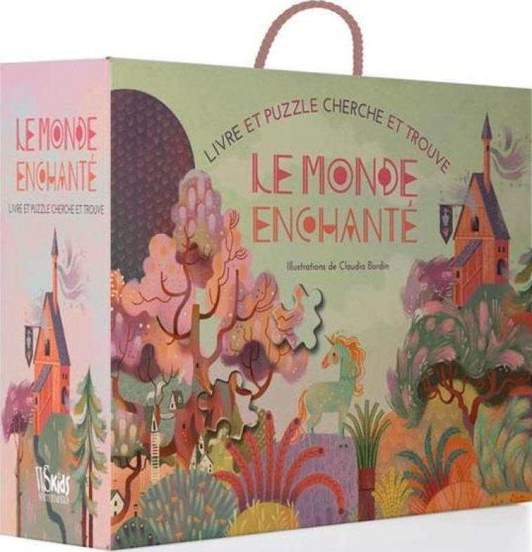 LIVRE ET PUZZLE CHERCHE ET TROUVE - LE MONDE ENCHANTE - BORDIN CLAUDIA - NC