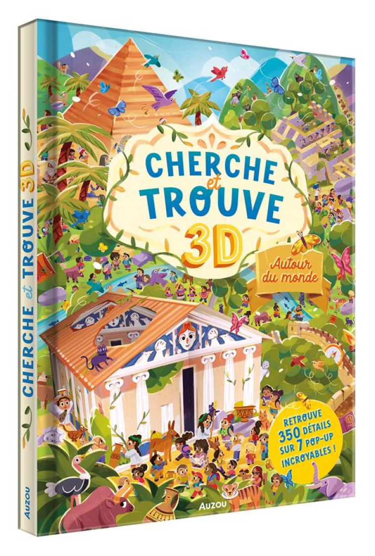 CHERCHE ET TROUVE 3D - AUTOUR DU MONDE - ALVAREZ CINTHYA - PHILIPPE AUZOU