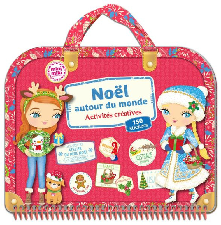 MINIMIKI - NOEL AUTOUR DU MONDE - ACTIVITES CREATIVES - 220 STICKERS - CAMEL JULIE - PRISMA