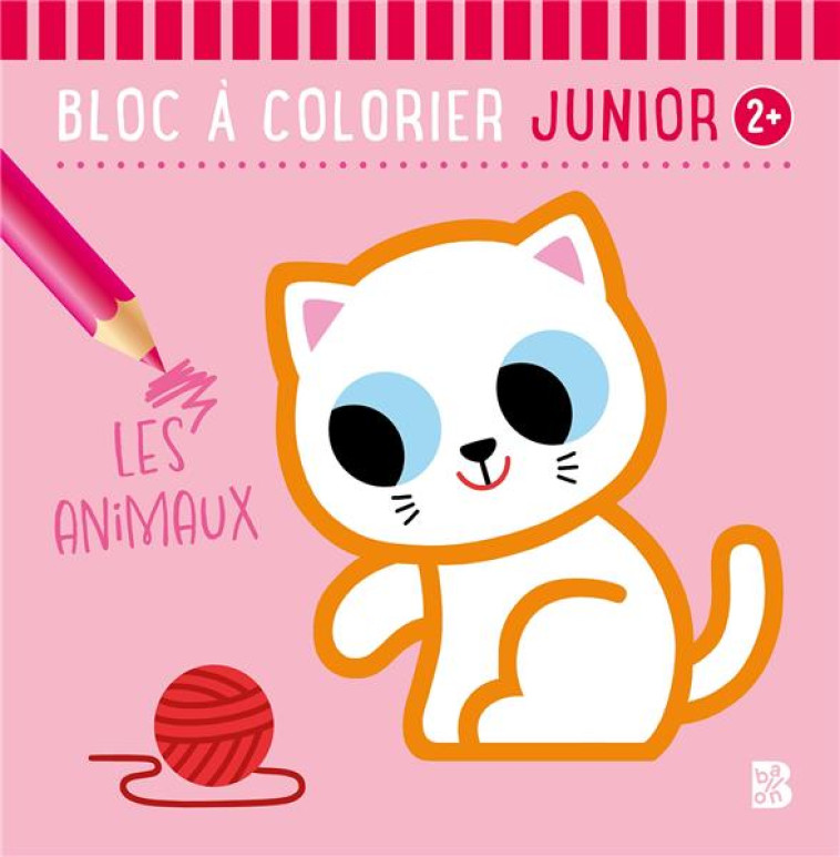 BLOC A COLORIER JUNIOR 2+ LES ANIMAUX - XXX - NC