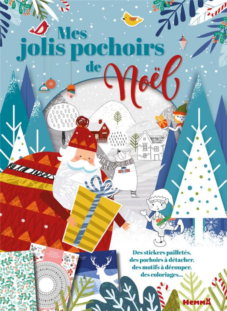 MES JOLIS POCHOIRS DE NOEL - COLLECTIF - HEMMA