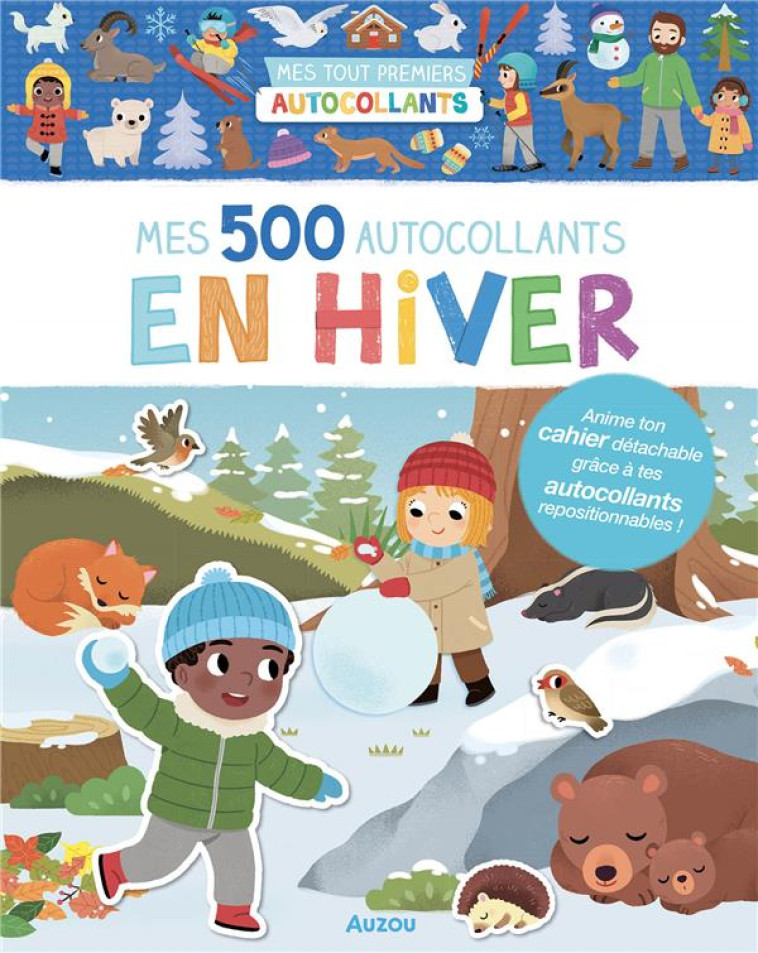 500 AUTOCOLLANTS - EN HIVER - WU YI-HSUAN - PHILIPPE AUZOU