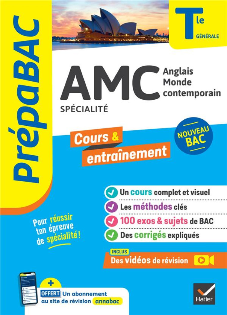 PREPABAC AMC (ANGLAIS MONDE CONTEMPORAIN) TLE GENERALE (SPECIALITE) - BAC 2024 - NOUVEAU PROGRAMME D - BITAILLOU/CHARLES - HATIER SCOLAIRE