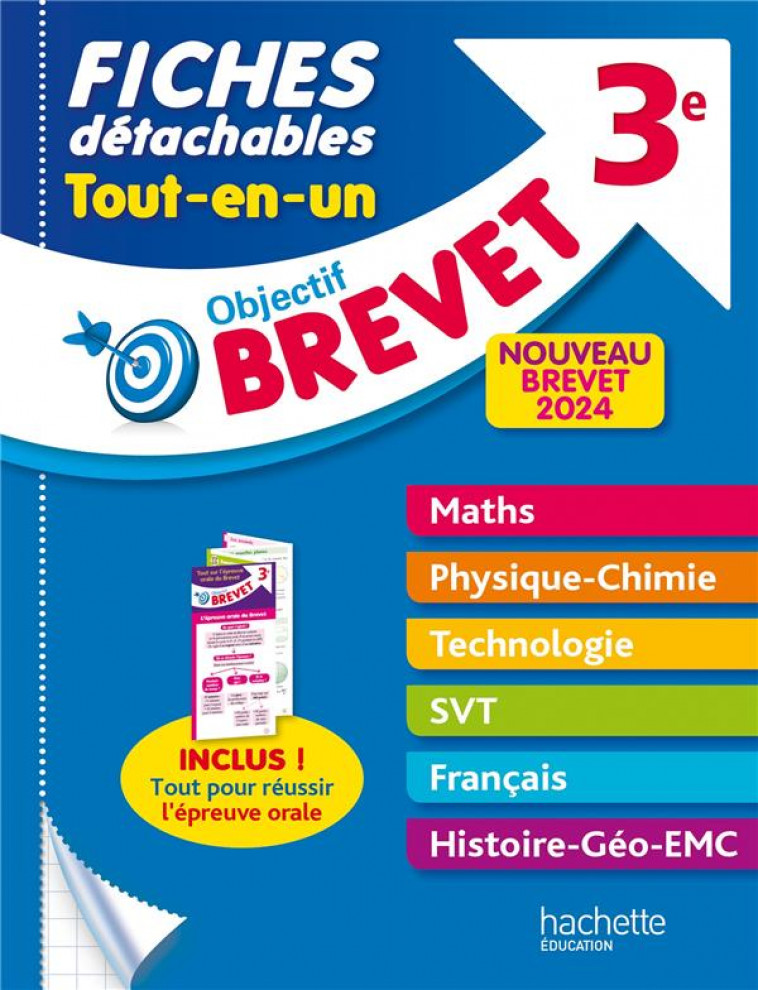 OBJECTIF BREVET FICHES TOUT-EN-UN 2024 - CLAMART/DESSAINT - HACHETTE