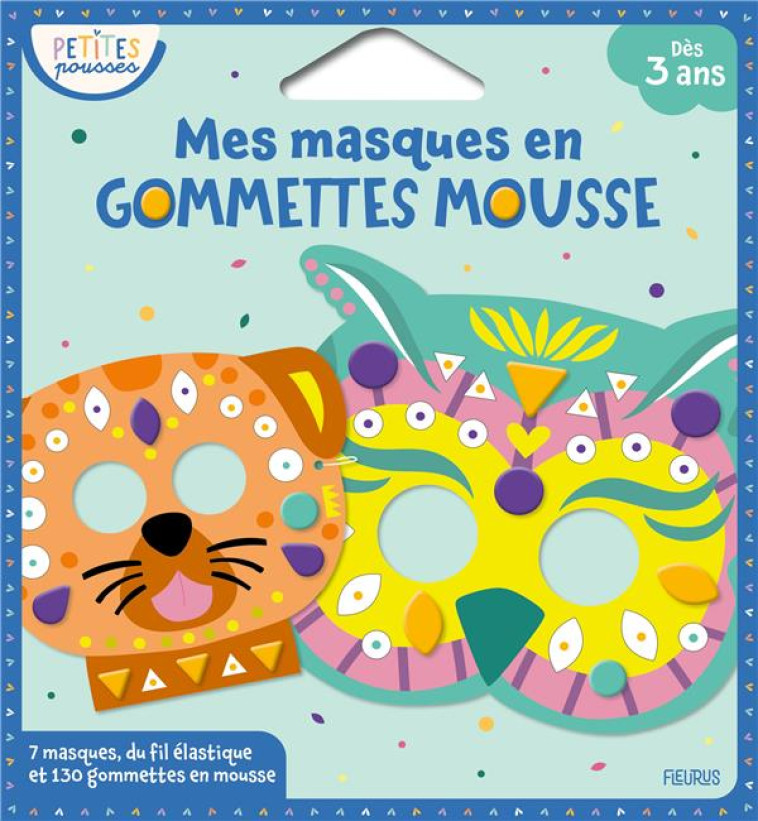 MES MASQUES EN GOMMETTES MOUSSE - ANIMAUX - MONSIEUR DUPONT - NC