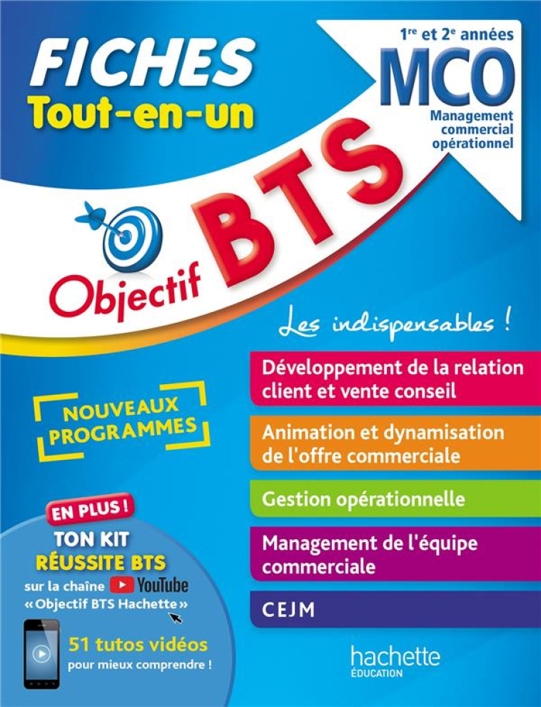 OBJECTIF BTS MCO - FICHES TOUT-EN-UN - BLOCH/BONNEFOUS - HACHETTE