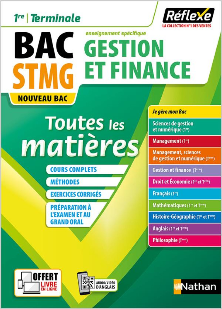 GESTION ET FINANCE - 1ERE/TERM STMG (TOUTES LES MATIERES - REFLEXE N 3) 2020 - VOL03 - LALAUDE-LABAYLE - CLE INTERNAT