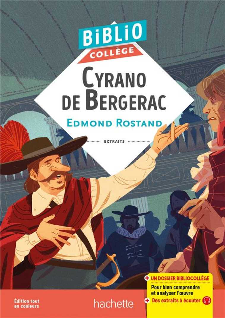 BIBLIOCOLLEGE- CYRANO DE BERGERAC, EDMOND ROSTAND - ROSTAND EDMOND - HACHETTE