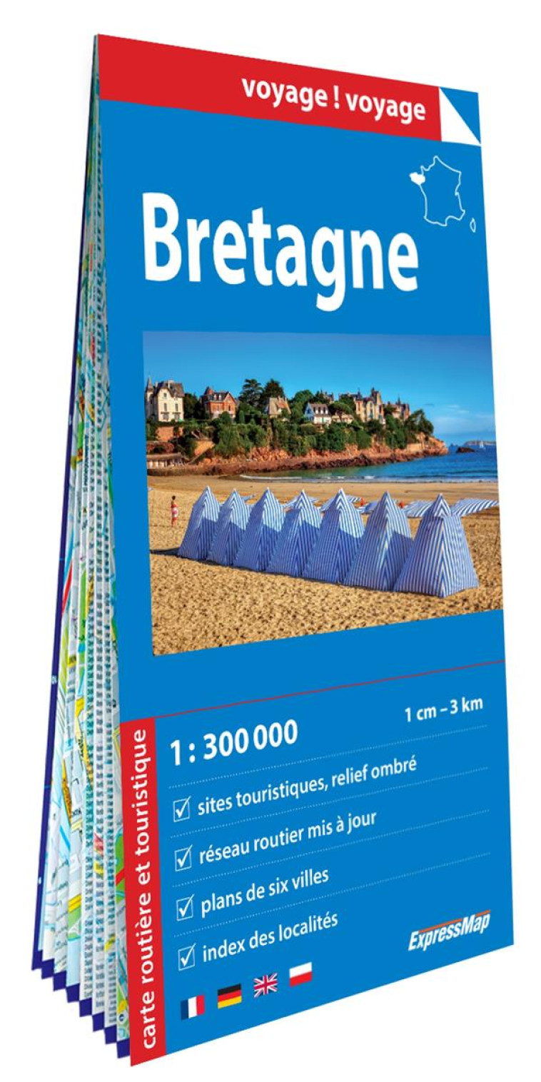 BRETAGNE 1/300.000 (CARTE GRAND FORMAT EN PAPIER) - XXX - NC