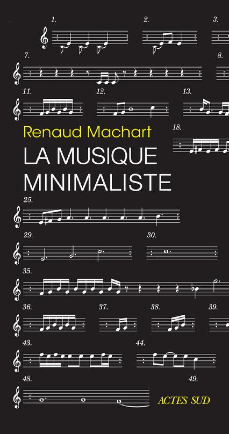 LA MUSIQUE MINIMALISTE - MACHART, RENAUD - ACTES SUD