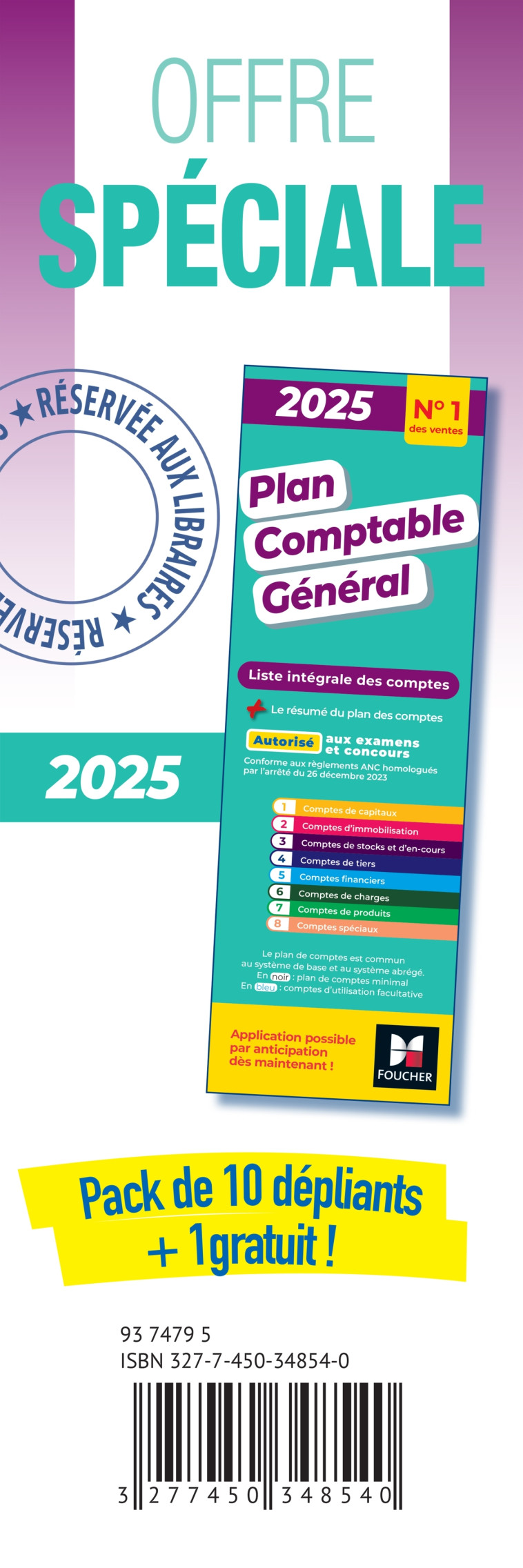 PLAN COMPTABLE GENERAL PACK 10 + 1 - 2025 - XXX - FOUCHER