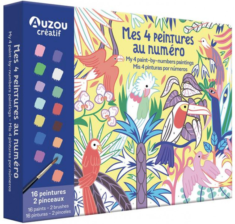 MON COFFRET D-ARTISTE - MES 4 PEINTURES AU NUMERO : MERVEILLEUSE NATURE - MC GLOIN - NC