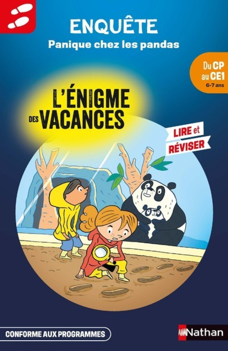 Enigmes des Vacances CP-CE1 Panique chez les pandas - Claudine Aubrun, Vincent Duquesne, Laurent Audoin - NATHAN