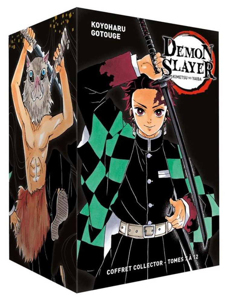 DEMON SLAYER : COFFRET VOL.2 : TOMES 7 A 12 -  GOTOUGE, KOYOHARU - PANINI