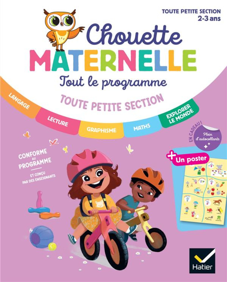 MATERNELLE TOUT LE PROGRAMME TPS - 2 ANS - CHOUETTE  ENTRAINEMENT TOUT EN UN - DOUTREMEPUICH/JAMMES - HATIER SCOLAIRE