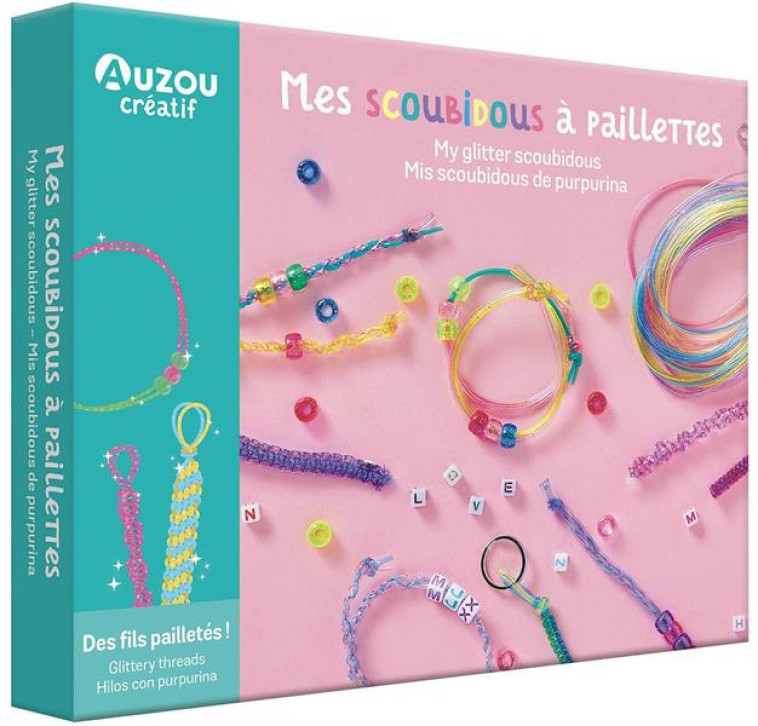 MON COFFRET D-ARTISTE - MES SCOUBIDOUS A PAILLETTES - GUESNE MAUDE - NC