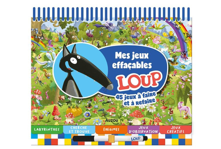 MES JEUX EFFACABLES LOUP - LALLEMAND/THUILLIER - PHILIPPE AUZOU