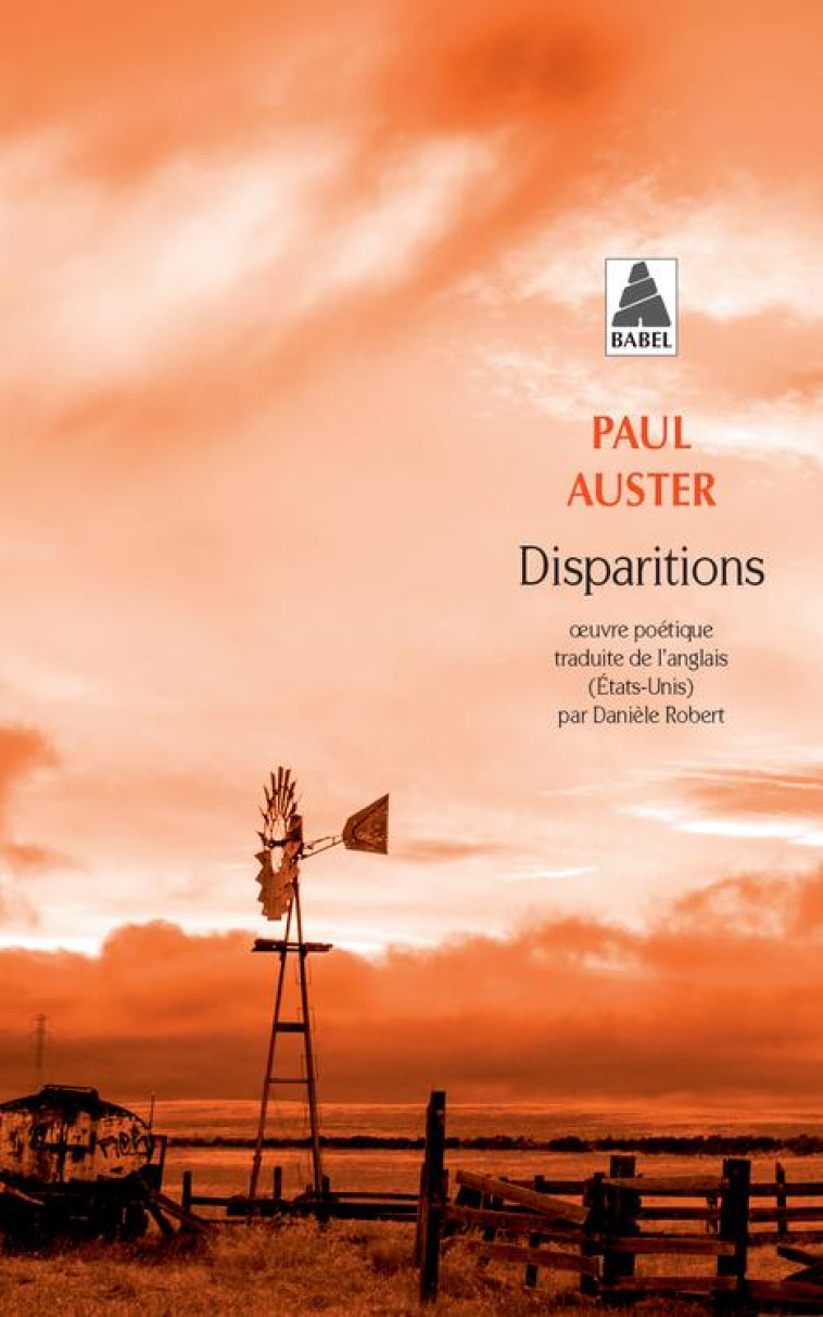 DISPARITIONS - AUSTER  PAUL - ACTES SUD