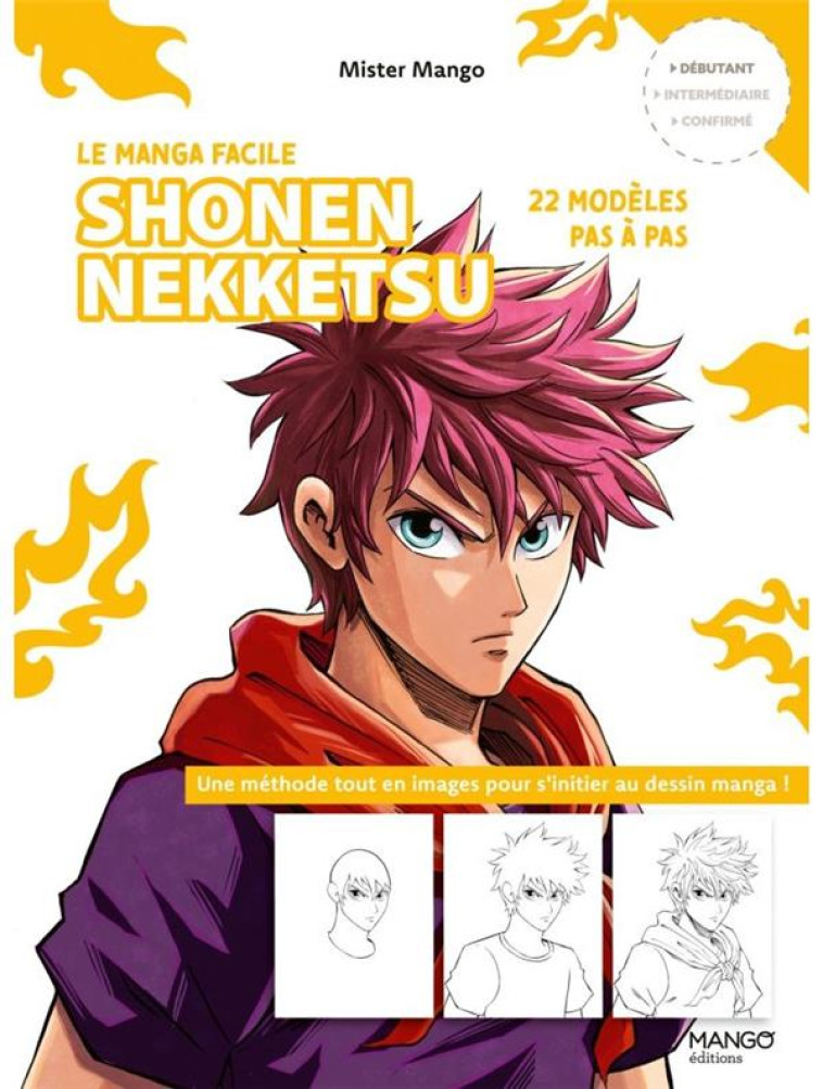 SHONEN NEKKETSU. 22 MODELES PAS A PAS - MISTER MANGO - MANGO