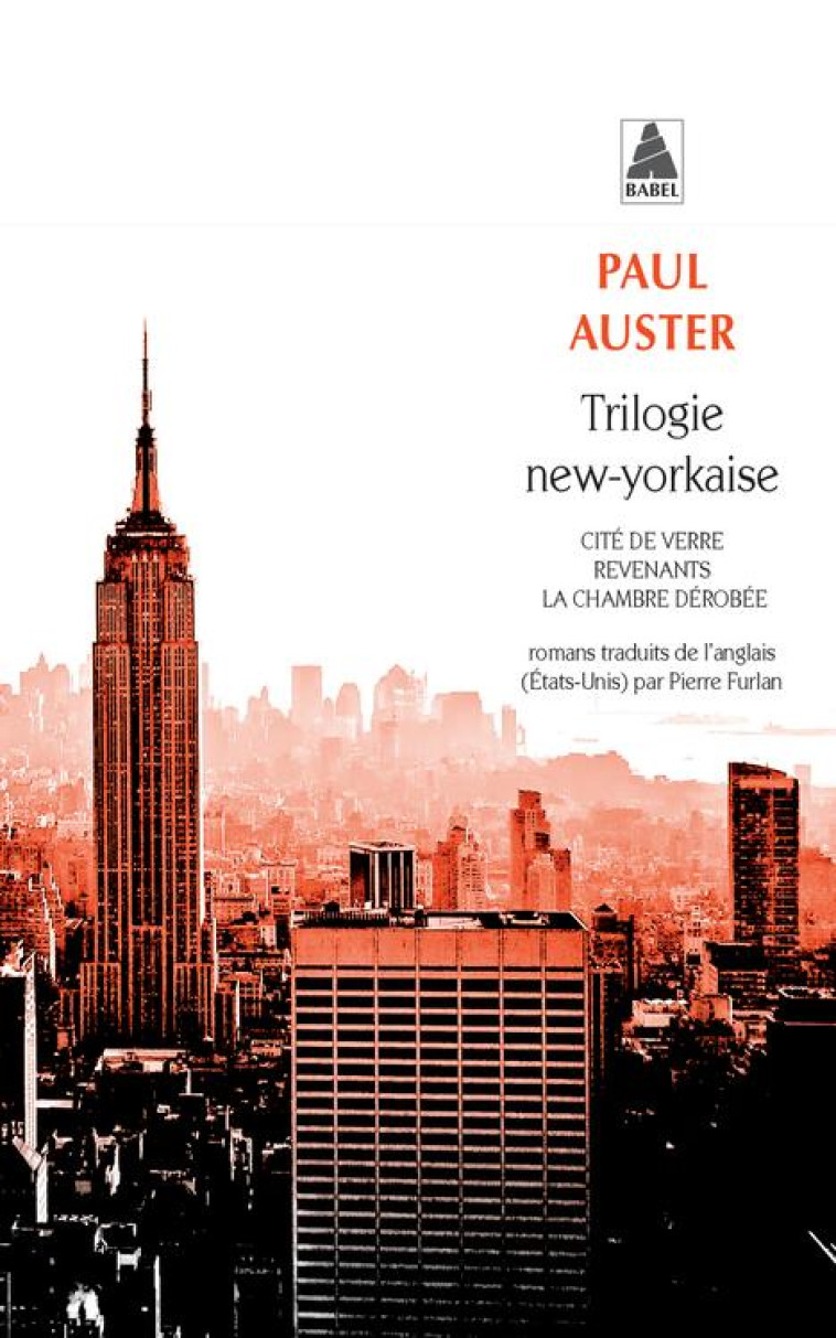 TRILOGIE NEW-YORKAISE (BABEL) - NM - AUSTER/CHENETIER - Actes Sud