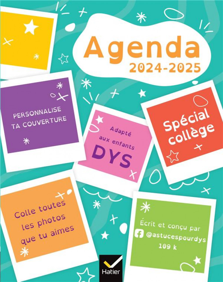 AGENDA DYS COLLEGE 6E 5E - 11-12 ANS - CHEE - HATIER SCOLAIRE