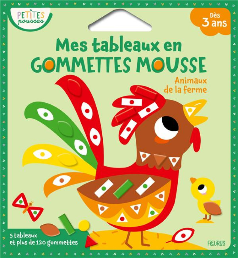 MES TABLEAUX EN GOMMETTES MOUSSE - LES ANIMAUX DE LA FERME - JACQUE ISABELLE - NC