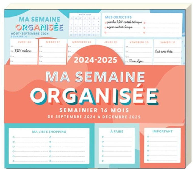 MA SEMAINE ORGANISEE 2025 - XXX - NC