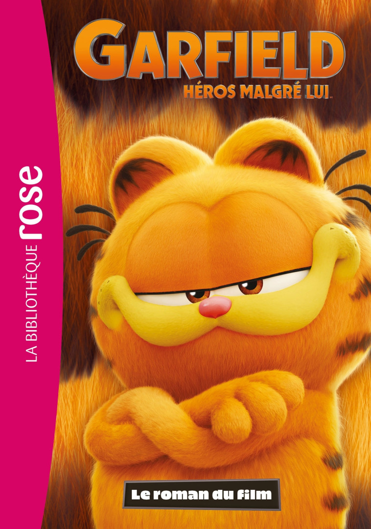 FILMS BB ROSE 8-10 - GARFIELD, HEROS MALGRE LUI - LE ROMAN DU FILM -   - HACHETTE JEUN.