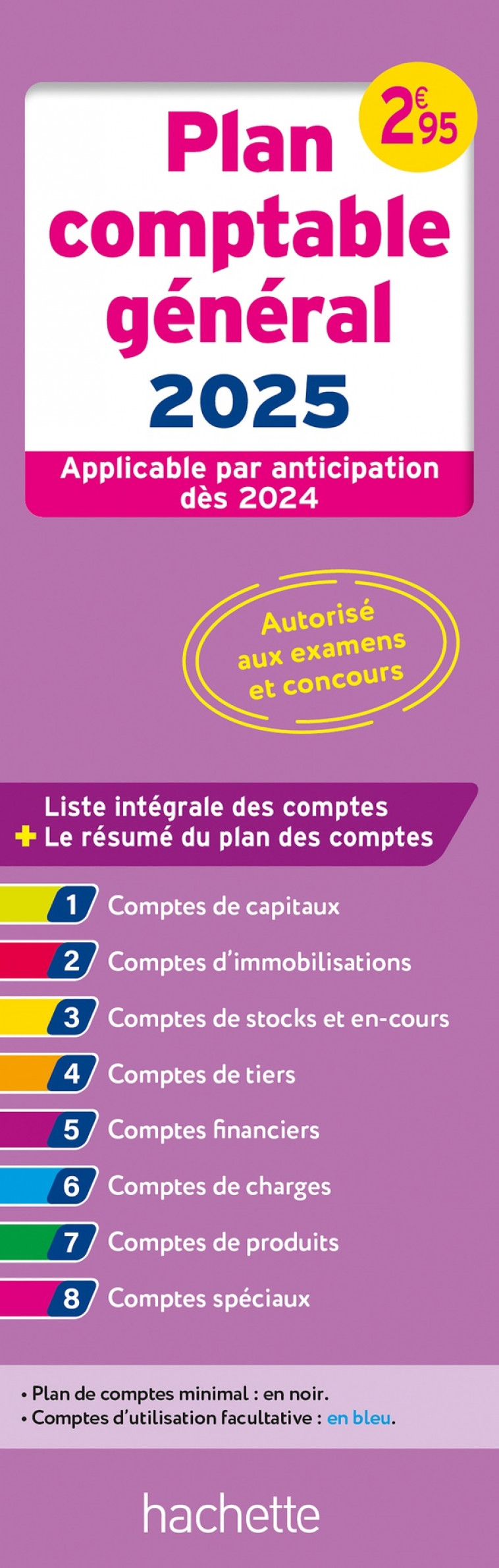 PLAN COMPTABLE GENERAL - PCG 2025 (AUTORISE AUX EXAMENS ET CONCOURS) - MEYER GILLES - HACHETTE