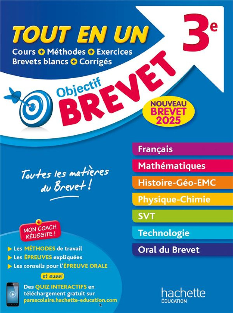 OBJECTIF BREVET TOUT-EN-UN 2025 - ROUSSEAU/LISLE - HACHETTE