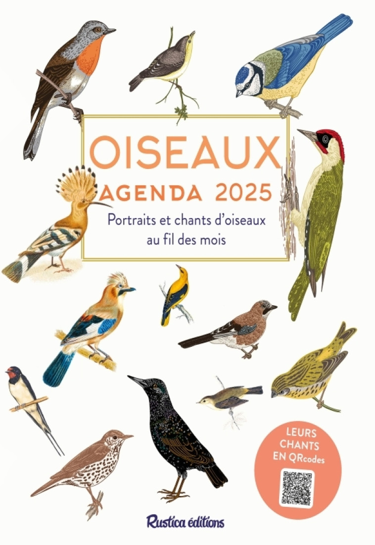 Oiseaux - agenda 2025 - Millancourt Hervé - RUSTICA