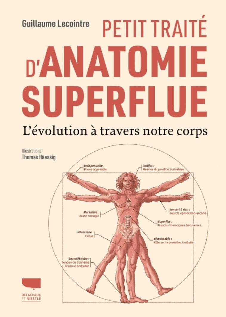 ATLAS D-ANATOMIE SUPERFLUE - L-EVOLUTION A TRAVERS NOTRE CORPS - LECOINTRE GUILLAUME - DELACHAUX