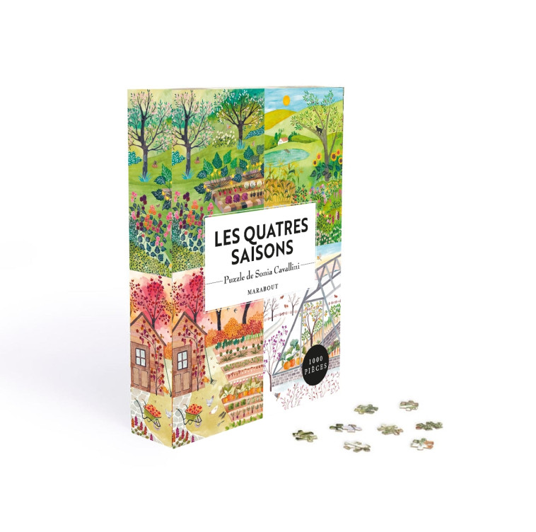 Puzzle - Les quatre saisons -  CAVALLINI-S - MARABOUT