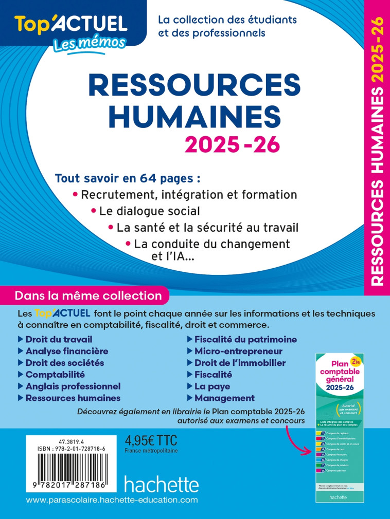 Top'Actuel - Ressources Humaines (RH) 2025-2026 - Hamza Merabet - HACHETTE EDUC