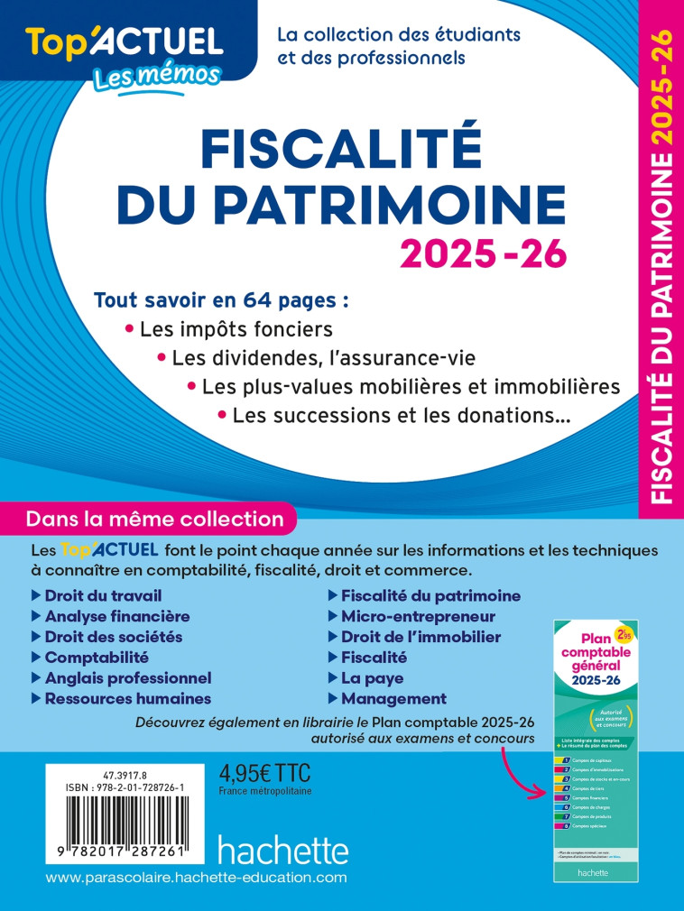 Top'Actuel Fiscalité du patrimoine  2025-2026 - Gilles Meyer - HACHETTE EDUC