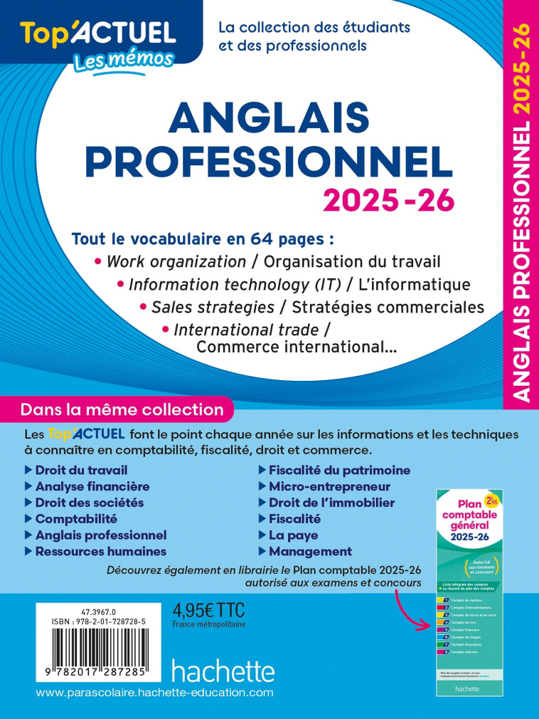 Top'Actuel Anglais professionnel 2025-2026 - Ingela Armand - HACHETTE EDUC