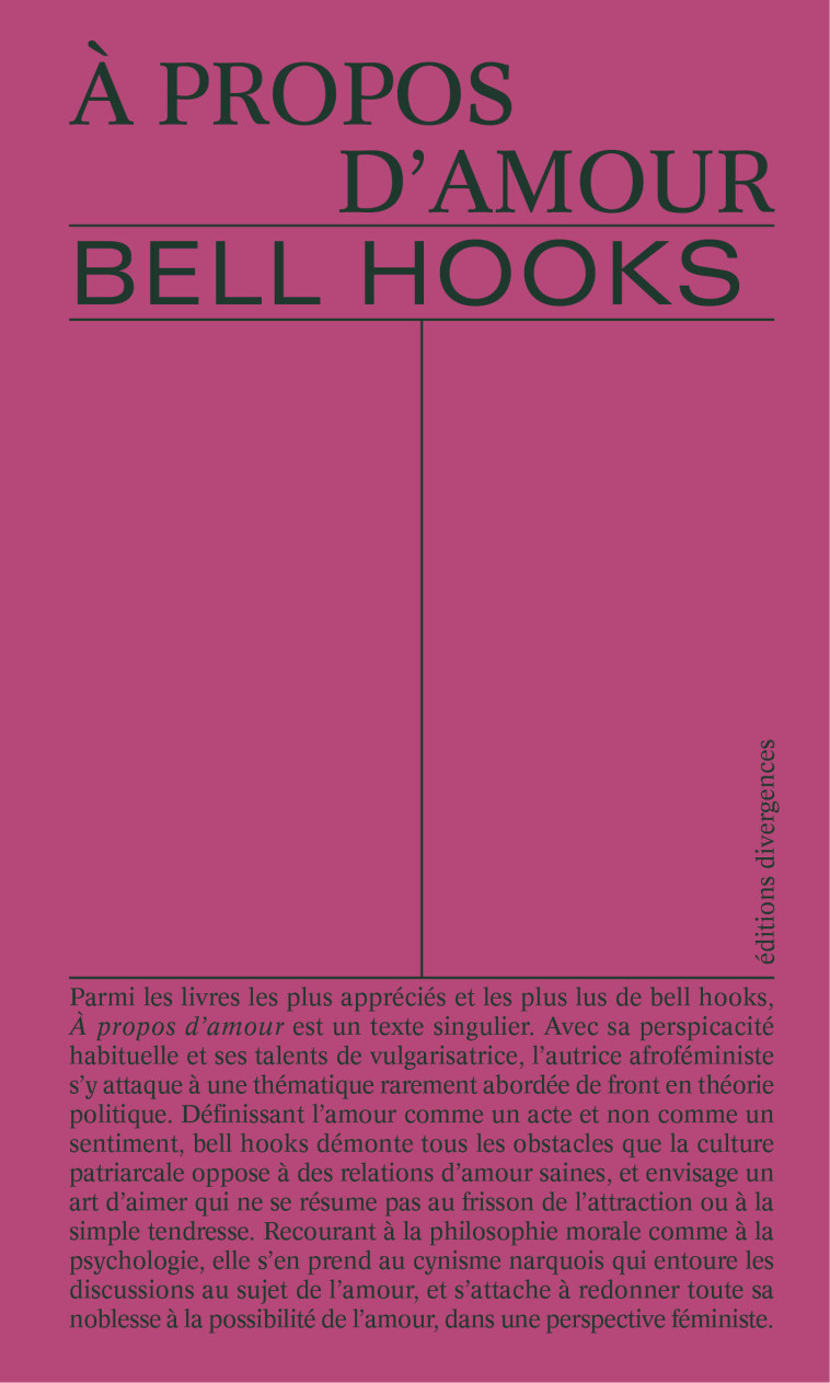 A propos d'amour - Bell Hooks - DIVERGENCES