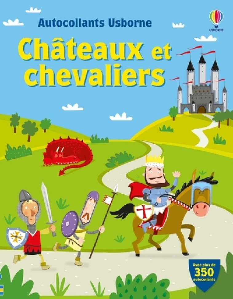 Châteaux et chevaliers - Autocollants Usborne - Dès 5 ans - Lucy Bowman - USBORNE