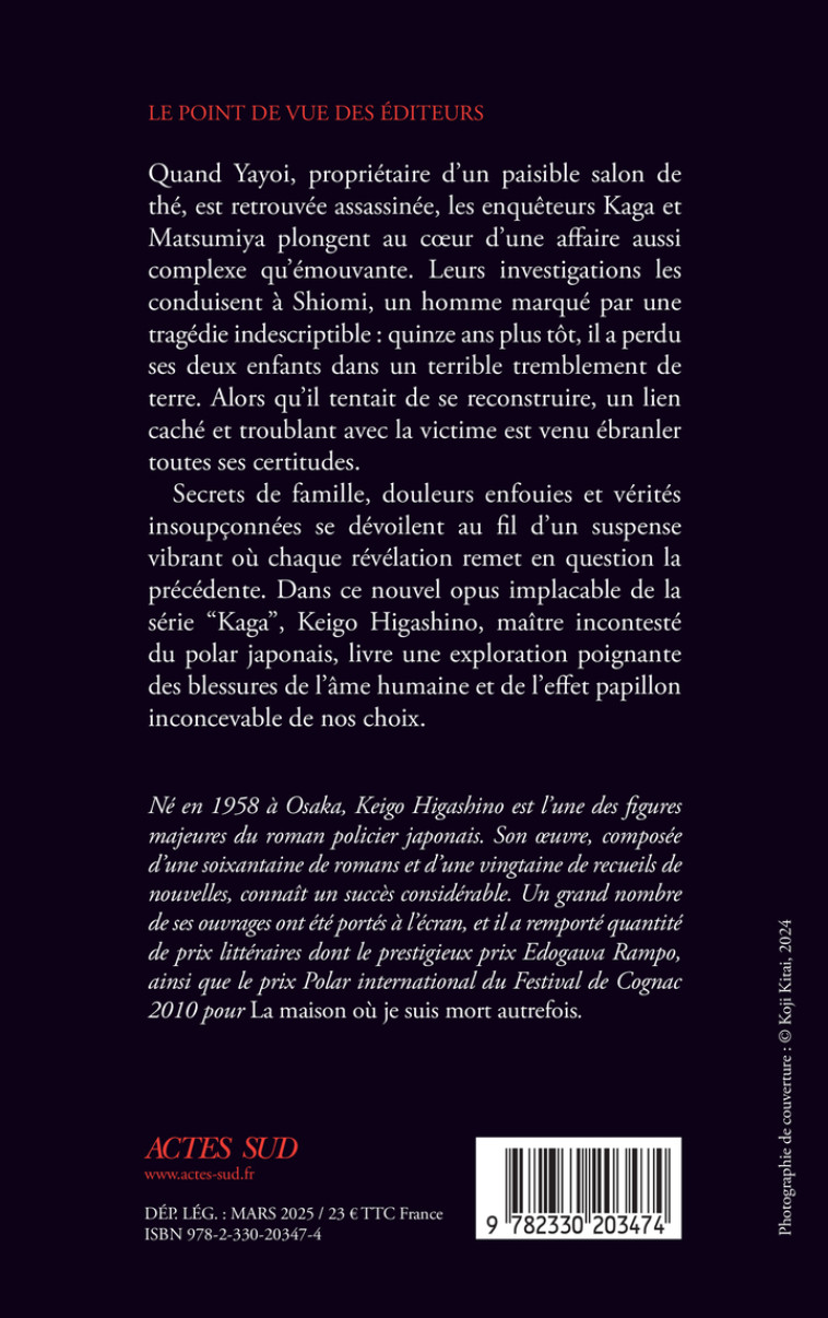 Le Fil de l'espoir -  HIGASHINO KEIGO/REFLE SOPHIE, Keigo Higashino, Sophie Rèfle, Keigo Higashino, Sophie Rèfle - ACTES SUD