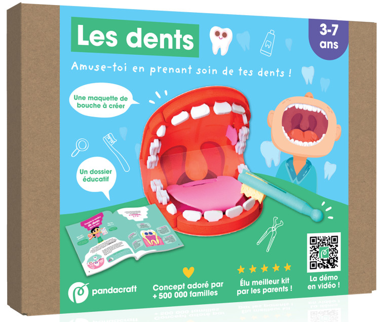 Les dents - kit Pandacraft 3-7 ans - XXX - PANDACRAFT